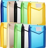 JMIATRY Pack of 10 A4 Document Folder, A4 Portfolio Folder, A4, Document Wallet, A4 Filing for Office, Home, School