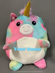 BNWT Supersoft 25cm Pretty Unicorn Plush Collector Toy Personalised Name