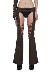[DARKER WAVS] Fader Lace Up Chaps