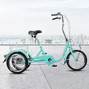 Three Wheel Bike, 3 Wheel Bike Adult Tricycle Cruiser Bike Pedal Tricycle with Shopping Basket Bicycles Trikes Women Men Seniors for Recreation Shopping Exercise Cycling Pedalling