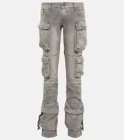 [The Attico] The Attico Essie denim cargo pants 24 grey