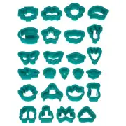 Polymer Clay Cutters,25 Pcs Clay Cutters Polymer Clay Earrings Kit Mini,Green