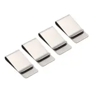 4pcs Pen Holder Clip, Metal Pencil Loop Sleeve for Notebooks Journals, Silvery