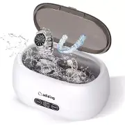 Máquina de limpieza de joyas, máquina limpiadora sónica de anillo de 650 ml (23
