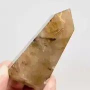 Golden Rutilated Quartz Tower Crystal Generator