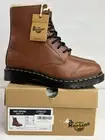 Dr. Martens 1460 Serena Womens Saddle Tan Lace Up Round Toe Combat Boots Size 9
