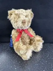 Hallmark Teddy-Tennial Teddy Bear Plush Brown 100th Anniversary Jointed 2002