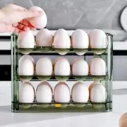 3-Layer Egg Storage Box - Refrigerator Organizer for Fresh-Keeping, Space-Saving