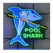 Neonetics 5SHARK Pool Shark Neon Sign With Backing