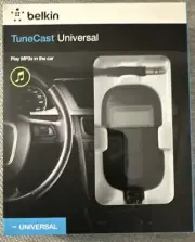 BRAND NEW IN BOX Belkin TuneCast Universal F8M066-P Play MP3s in the Car.