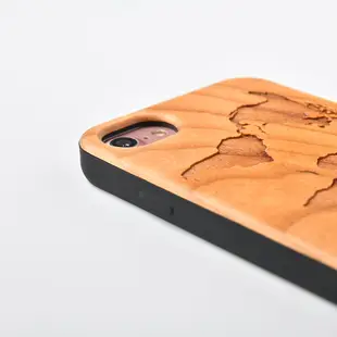 Woodu iPhone手機殼 iPhone i6 i7 i8 SE2 耐摔防震緩衝 迷情摩洛哥 (保護殼 木製硬殼)