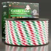 Candy Cane LED Rope Light, Christmas Outdoor Rope Lighting -4 F Cold Resistan...
