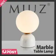 MIUZ Marble Round Table Lamp Sphere Designer Desk Lamp Living Bedside Light