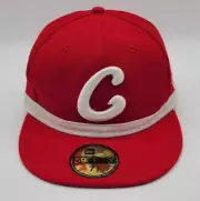 Crooks & Castles C Logo Red/Scarlet Hat Cap New Era 59FIFTY Fitted Size 7 1/8