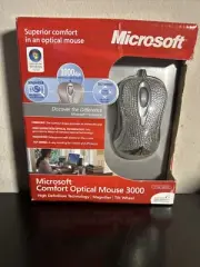 Microsoft Comfort Optical Mouse 3000 Wired Mouse New Sealed NIB 1000 DPI BLING