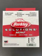 Berkley Solutions Mono Fishing Line 8 LB 250 YD 229m 3.6kg Green Mist BSSFS8-GRM