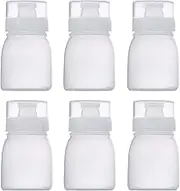 RAMFIYN Condiment Porous Squeeze Bottles, Small Salad Dressing & Sauce Container, Multi-nozzle Bottle - 6 pcs, 6oz, 5 nozzles