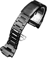 [BABCPMPGK] Solid stainless steel Watchband Fit For Casio Edifice EFB-680 Black silver Watch Band Convex mouth Wrist Strap men Bracelet 14mm