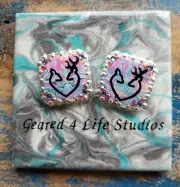 Buck and Doe Custom Screwback Leather Craft Conchos: Geared 4 Life Conchos