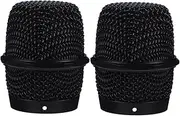 UPKOCH 2pcs Microphone Mesh Heads Metal Grille Replacement for Bs Durable Windscreen for Ktv Dance Conference Use Lightweight Easy to Clean Mic Accessories