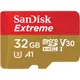 【SanDisk】Extreme microSDHC UHS-I V30 32-128 GB 記憶卡 (公司貨)