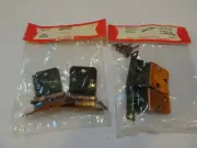 4 Old Antique Copper finish Mid Century Modern Semi Concealed Cabinet Hinges