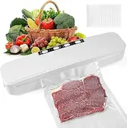 Vacuum Sealer Machine, Upgrade Automatic Food Preservation Machine, Compact Food Sealer Vacuum for Food, Lower Noise, Dry & Moist Food Modes,10 Vacuum Bags