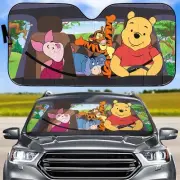 Pooh And Friends Auto Car Sunshade, Winnie The Pooh Sunshade, Eeyore Tigg