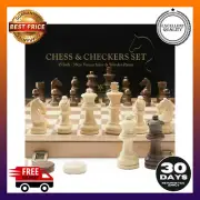 Contemporary chess Tournament Classic 15" Folding Wooden Checkers Set