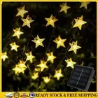 Solar Star String Lights Outdoor Fairy Garland Lamp Festival Decor (100LED) .