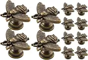 Cabinets Knobs 12pcs,Bee Cabinet Knobs, Mental Cupboard Door, Decorative Dresser Drawer Handle Pull Furniture Handle for Closet Cupboards Bookcases Cabinet Knobs
