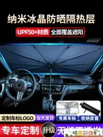 遮陽板 汽車前擋風玻璃遮陽傘神器防曬隔熱太陽車載遮陽板前檔罩專用遮光 彩虹屋