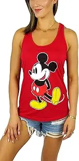 [Disney] Mickey Mouse and Minnie Mouse Racerback Tank Top (US, Alpha, X-Large, Regular, Regular, Mickey Red), Mickey Red