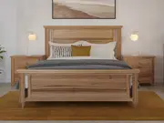 Zenith Bed Frame with High Foot - Super King / Light Ash