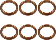 PowerMotor 32x24.5mm Exhaust Pipe Crush Gasket Replacement for 110cc 125cc 140cc 150cc 160cc Motorcycle Quad ATV 4 Wheeler Dirt Pit Bike 6 PCS