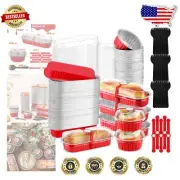 Complete Bakery Set: 600 Pcs Disposable Baking Pans & Spoons for Easy Baking