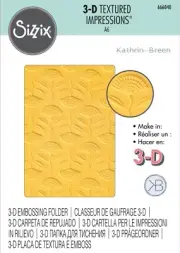 Sizzix Quirky Florals 3D Embossing folder #666040 Retail $9.99 Kath Breen