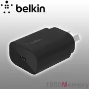 Belkin Boost Charge 25W USB-C PD 3.0 PPS Home AC Wall Charger Adapter Black