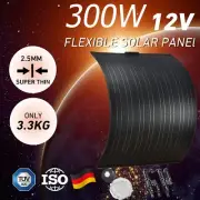300W Flexible Solar Panel 12V Mono Home Caravan Camping Charging Battery 300Watt