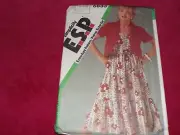 SIMPLICITY #6833-LADIES TIERED SLEEVELESS SUNDRESS & JACKET PATTERN 12-16 FF