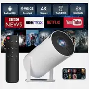 2025 New 5G 4K Projector Smart HD LED WiFi Bluetooth HDMI. USB Android Office Home Theater-bbca