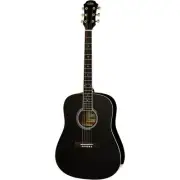 Aria AWN-15 Prodigy Series Dreadnought Acoustic Guitar - Black Gloss