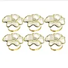 Flower Napkin Rings, Elegant Napkin Holders for Paper Napkins and Table1207