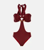 [Johanna Ortiz] Johanna Ortiz Sacred Valley cutout swimsuit AU 14 red
