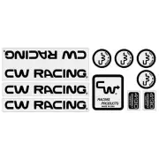 CW - "Standard" Black on clear Decal set - old school bmx