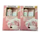 2x Pantene Nutrient Blends Shampoo Conditioner Set Rose Water 8-9.6 oz