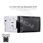 Car Stereo Bluetooth Radio Double 2 Din 6.2in CD DVD Player FM SD With Camera (for: Porsche)