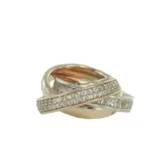 Esprit Collection Women's Ring Silver Rose Zirconia Tridelia ELRG92258B