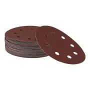 Sandpaper Round 180x180mm 800 Grit 50 Pcs Red Hook & Loop Sanding Sheets