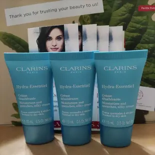 全新 克蘭詩 clarins 水潤奇蹟保濕精華3.5ml , 水潤奇肌潤澤保濕霜 15ml